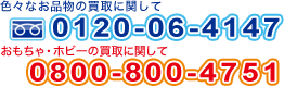 フリーダイヤル 0120-06-4147 営業時間10:00~21:00